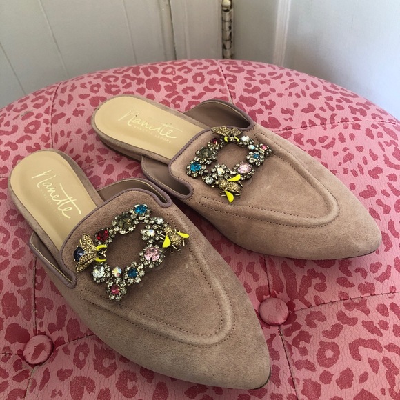 Nanette Lepore Shoes - Nanette lepore pink suede mules